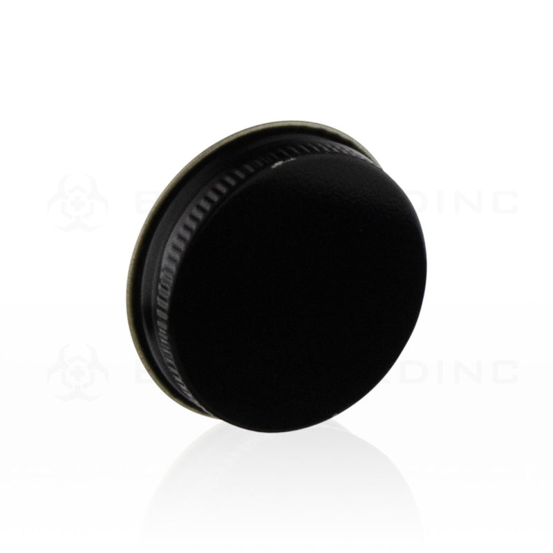 Black Metal Lid with Plastisol Liner | 43mm