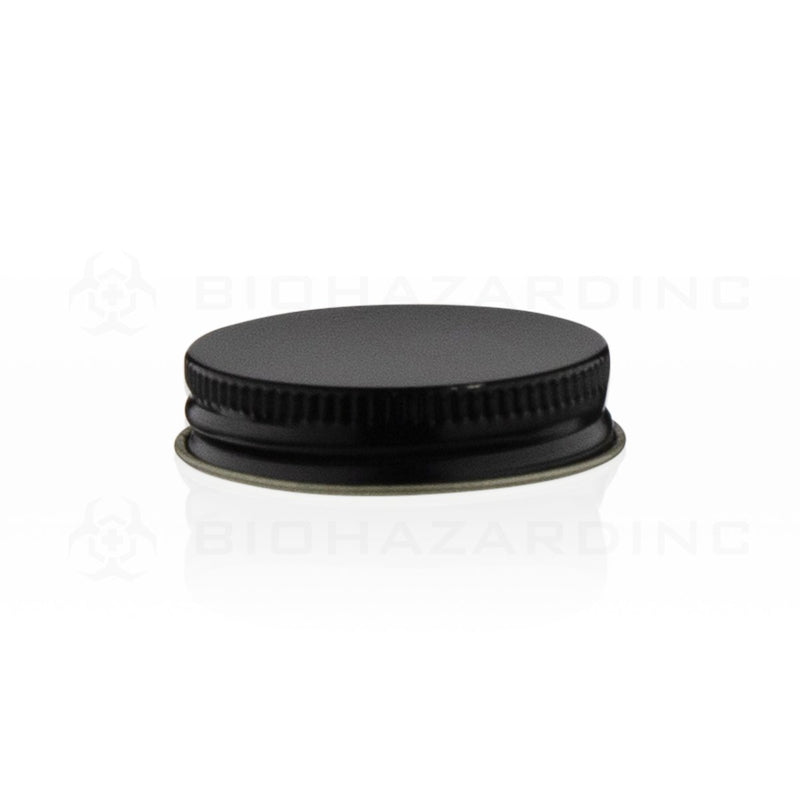 Black Metal Lid with Plastisol Liner | 43mm