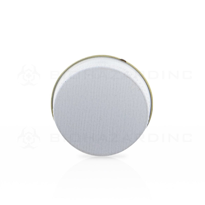 White Metal Lids with Plastisol Liner | 43mm