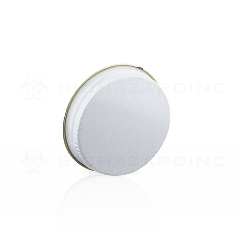 White Metal Lids with Plastisol Liner | 43mm