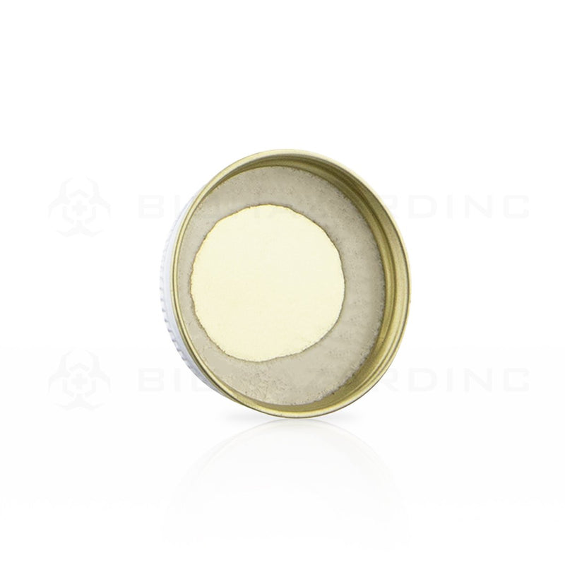 White Metal Lids with Plastisol Liner | 43mm