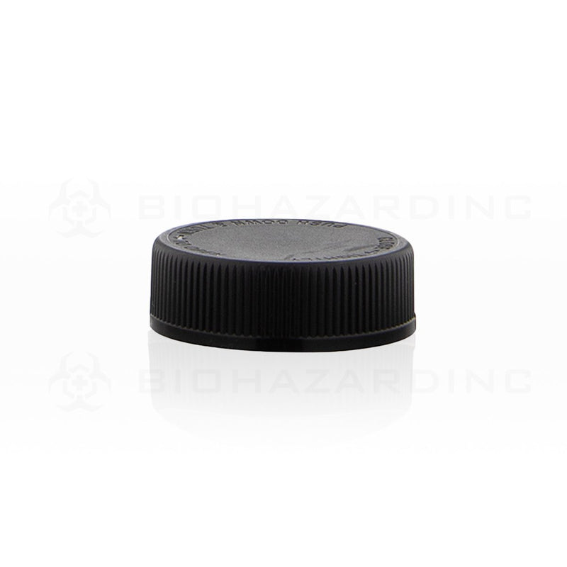 Black Polypropylene Plastic Cap | 45mm | Child Resistant