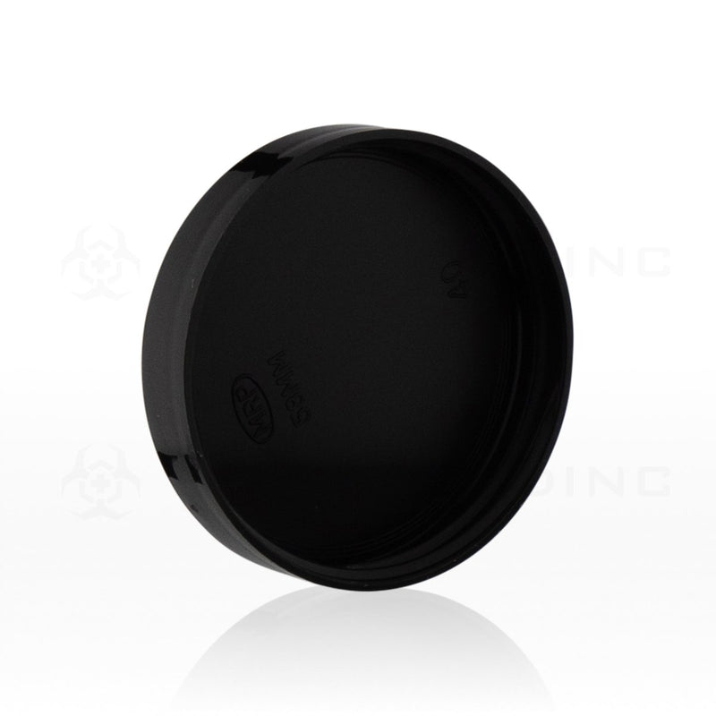 Black Polypropylene Smooth Cap | 58mm