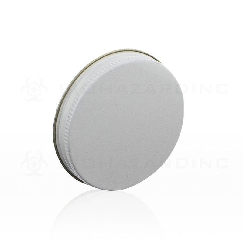 White Metal Lid with Plastisol Liner | 63mm