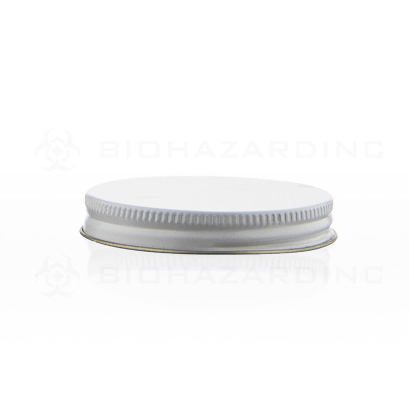 White Metal Lid with Plastisol Liner | 63mm