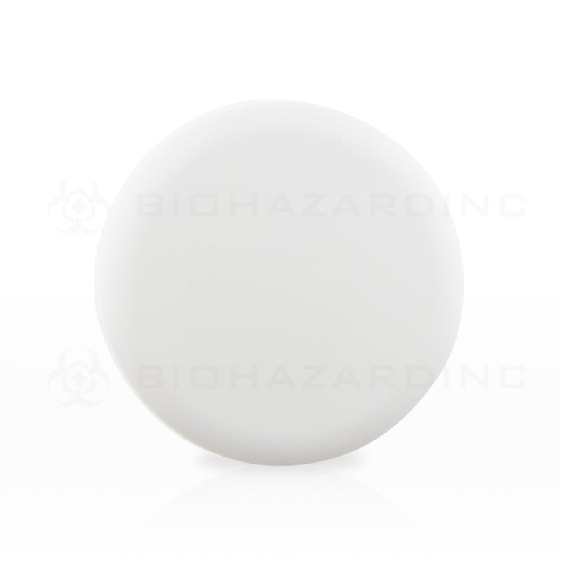 Matte White Plastic Dome Cap | 65mm | Child Resistant