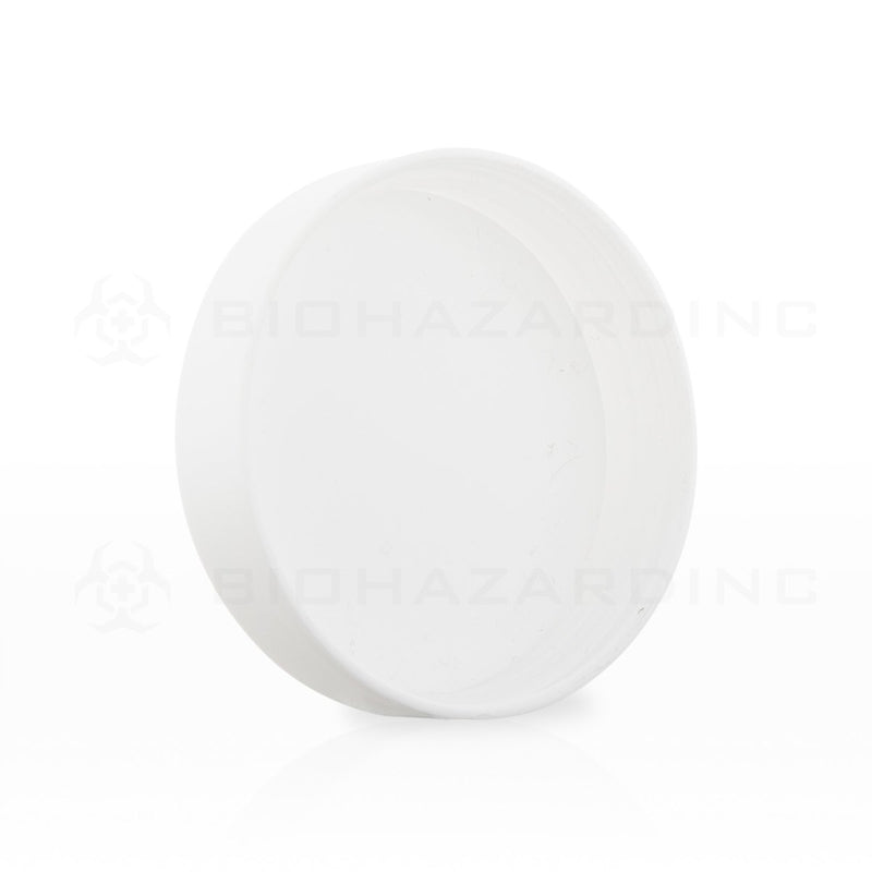 Matte White Plastic Dome Cap | 65mm | Child Resistant