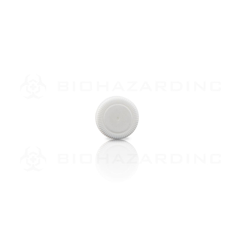 White Polypropylene Plastic Cap | 13mm