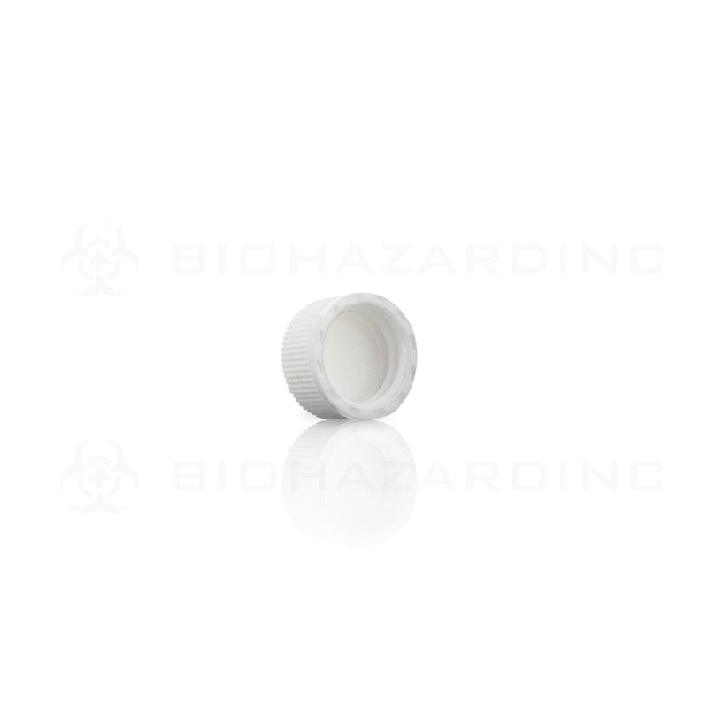 White Polypropylene Plastic Cap | 13mm