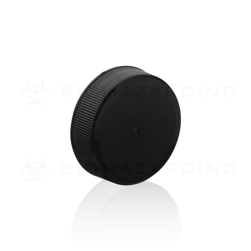 Matte Black Plastic Ribbed Cap | 38mm