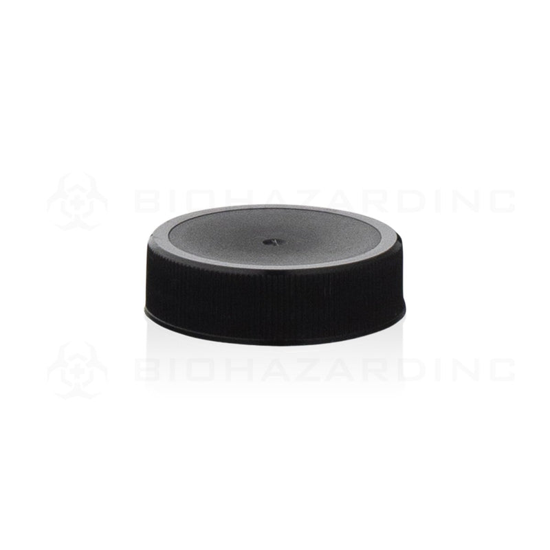 Matte Black Plastic Ribbed Cap | 38mm