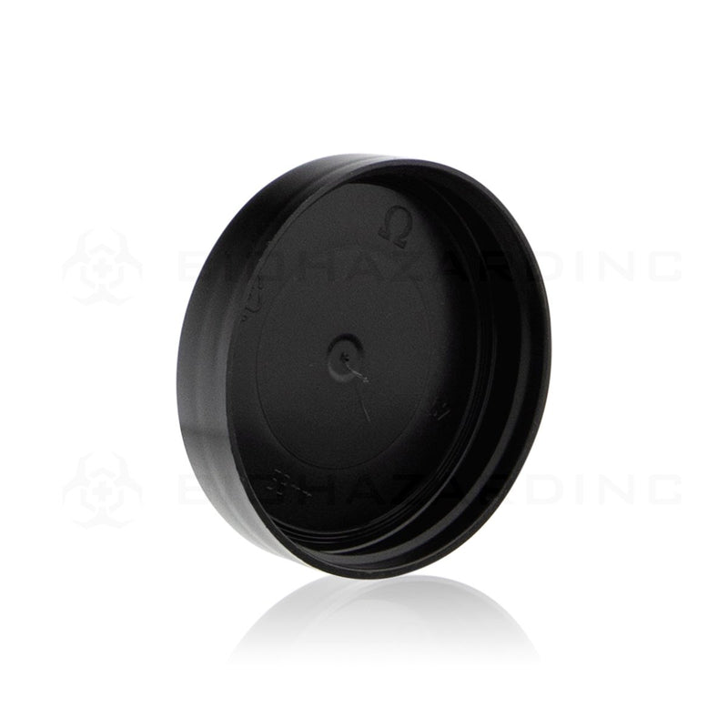 Unlined Gloss Black Plastic Cap | 53mm