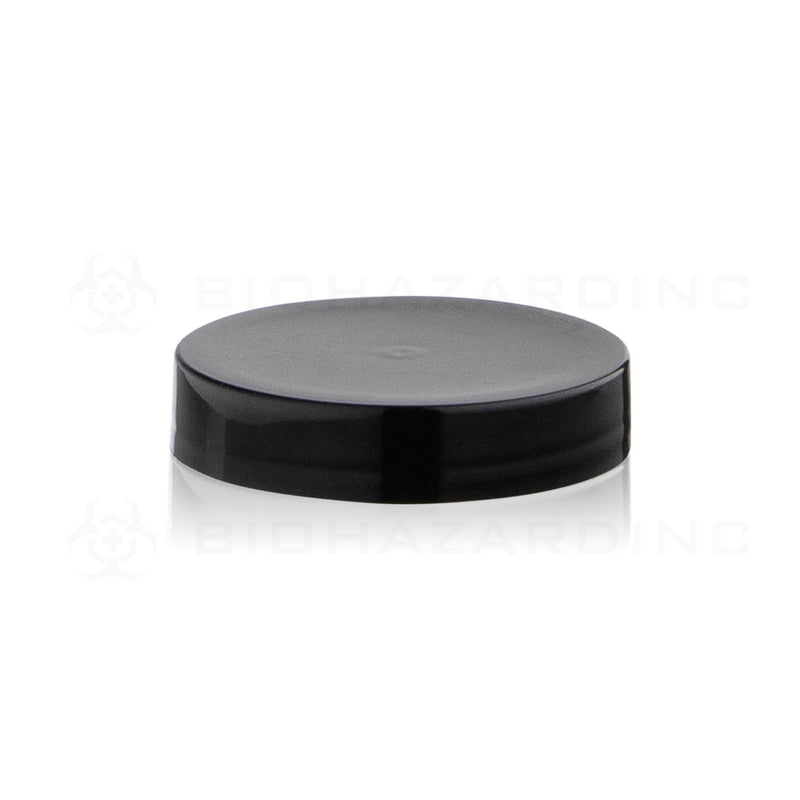 Unlined Gloss Black Plastic Cap | 53mm