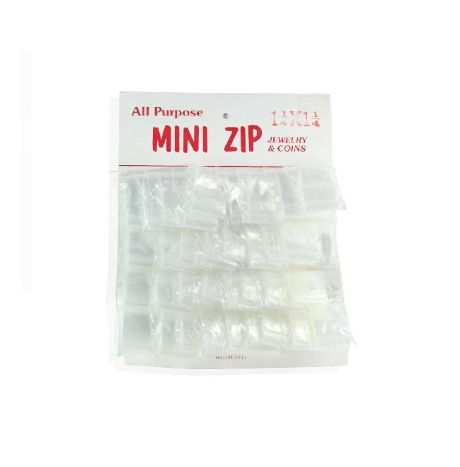 Clear Mini Zip Lock Bags | 1.25" X 1.25" | 1,000 Count