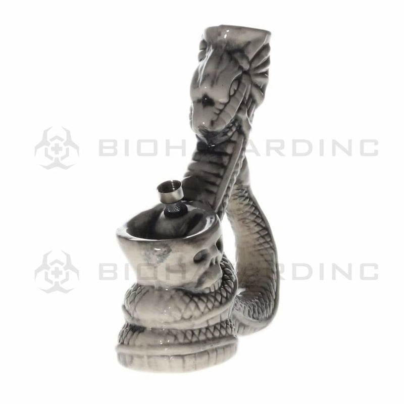 Biohazard Inc Ceramic Bong 8.5" Grinning Dragon Ceramic Water Pipe