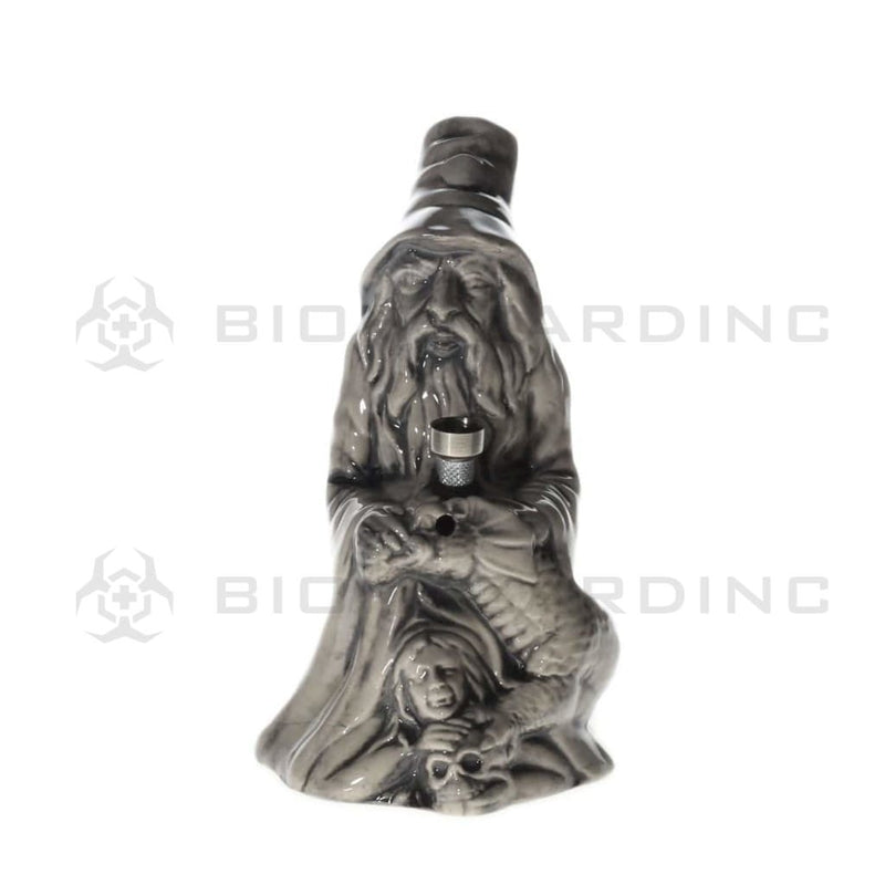 Biohazard Inc Ceramic Bong 8.5" Old Man Ceramic Water Pipe