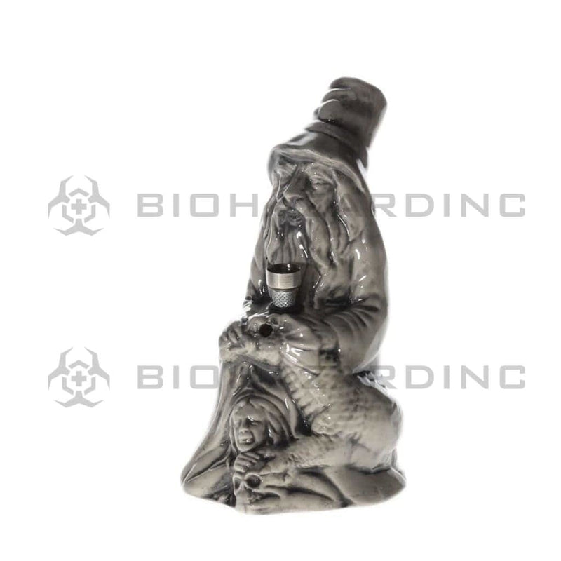 Biohazard Inc Ceramic Bong 8.5" Old Man Ceramic Water Pipe