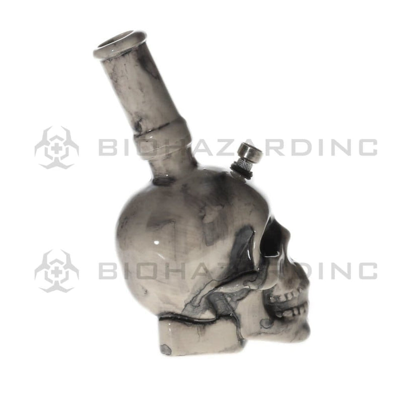 Biohazard Inc Ceramic Bong 8.5" Skull With Tube Ceramic Water Pipe