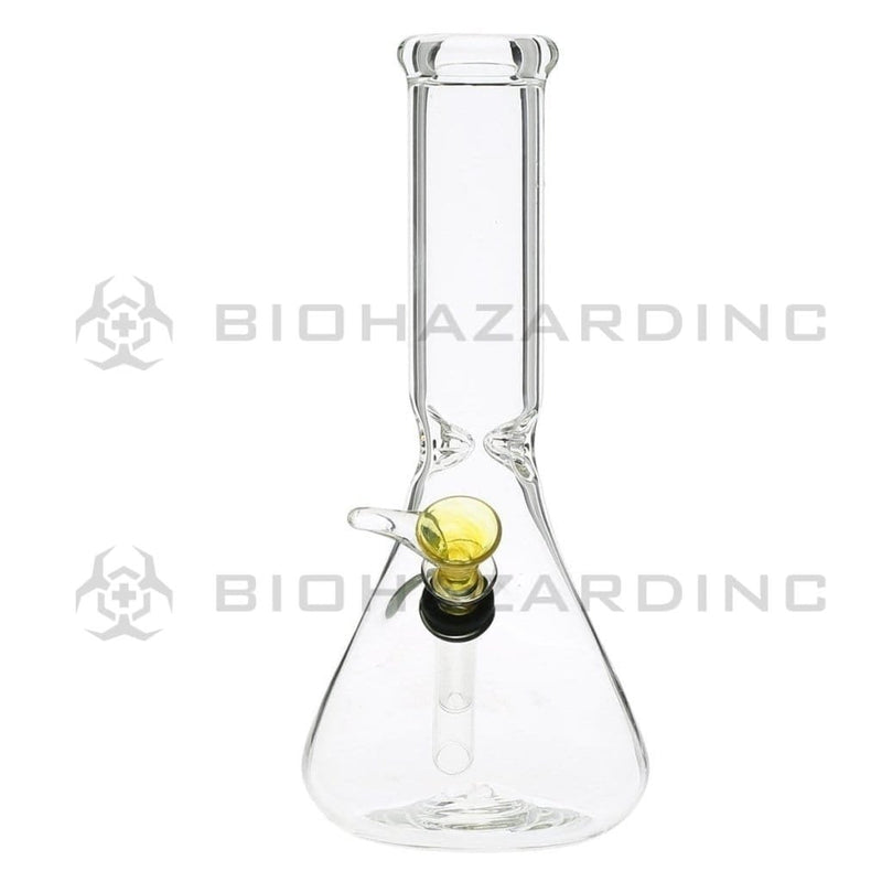 Biohazard Inc Glass Bong 8" Beaker Water Pipe w/ Slide