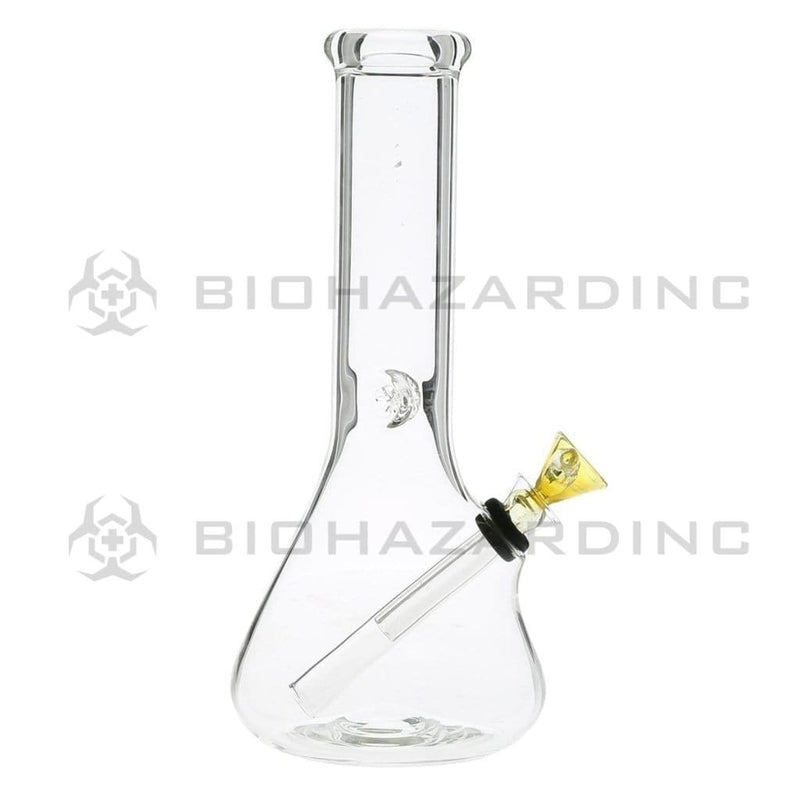 Biohazard Inc Glass Bong 8" Beaker Water Pipe w/ Slide