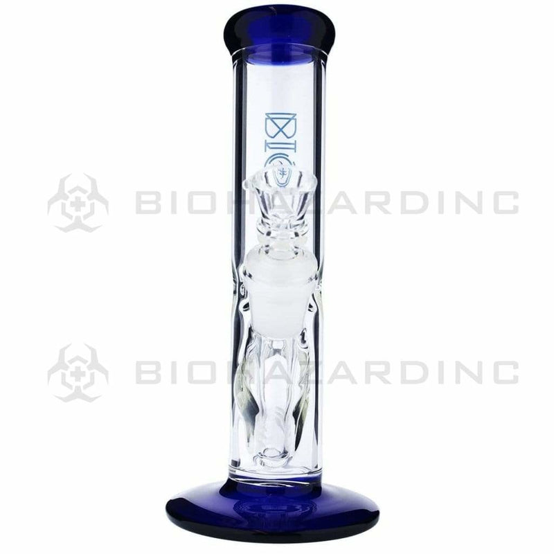 Bio Glass Glass Bong 8" BIO 38mm Straight - Blue Trim