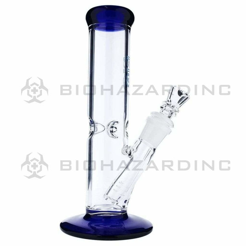 Bio Glass Glass Bong 8" BIO 38mm Straight - Blue Trim