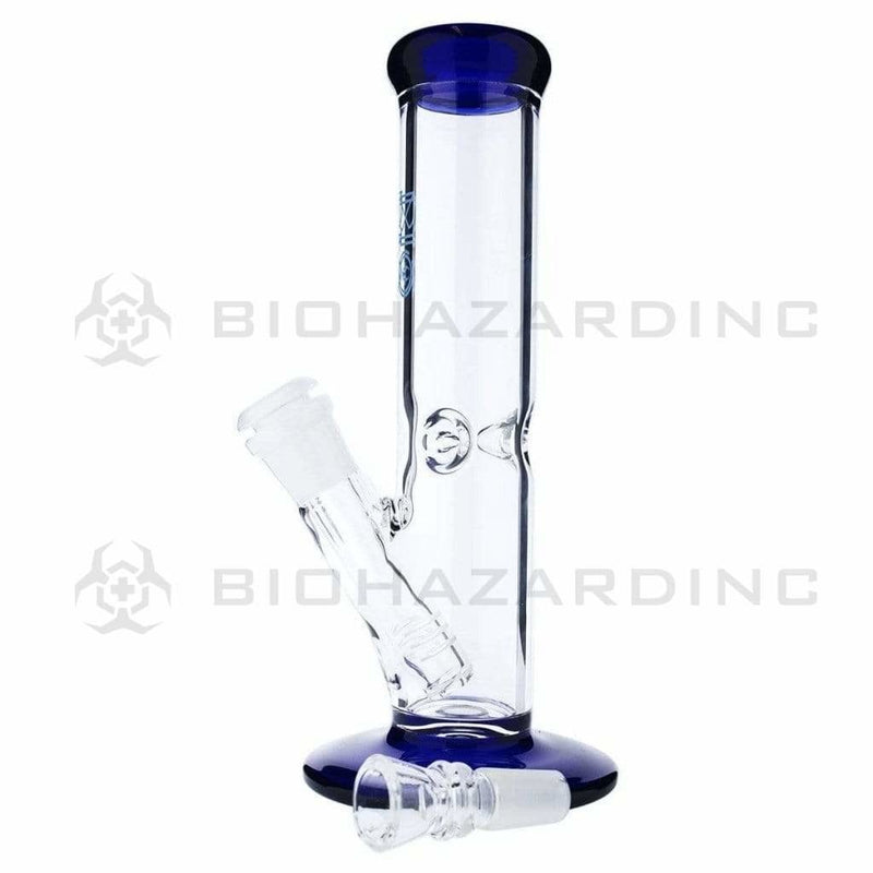 Bio Glass Glass Bong 8" BIO 38mm Straight - Blue Trim