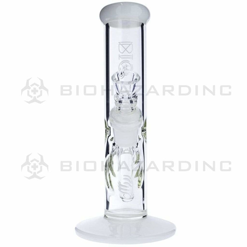 Bio Glass Glass Bong 8" BIO 38mm Straight - White Trim