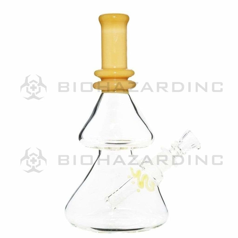 Bio Glass Glass Bong 8" BIO Double Beaker Bong - Gold / Silver