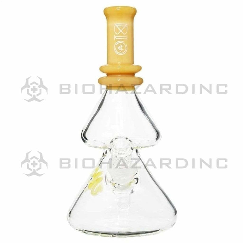 Bio Glass Glass Bong 8" BIO Double Beaker Bong - Gold / Silver