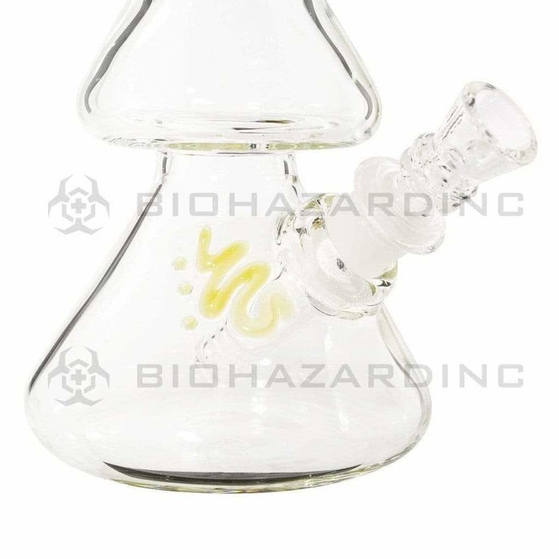 Bio Glass Glass Bong 8" BIO Double Beaker Bong - Gold / Silver