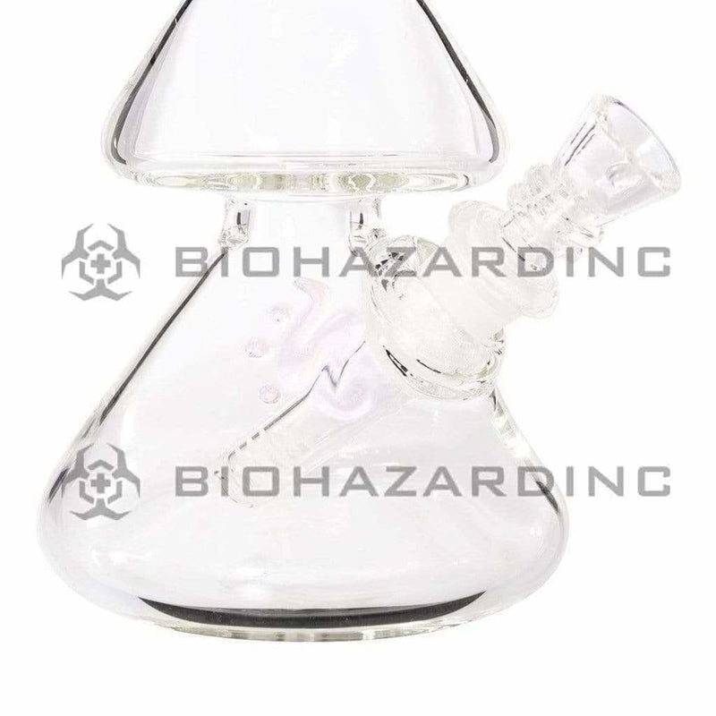 Bio Glass Glass Bong 8" BIO Double Beaker Bong - Pink / Gold