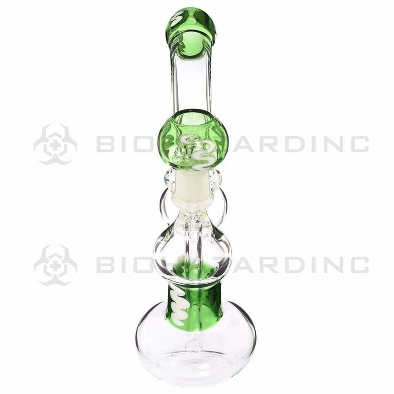 Biohazard Inc Glass Dab Rig 8" Dab Rig 14mm - Green