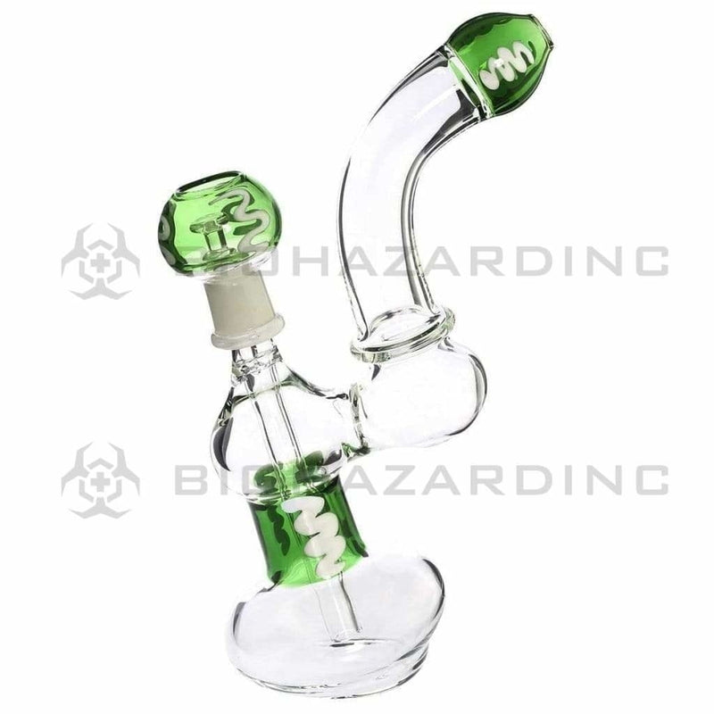 Biohazard Inc Glass Dab Rig 8" Dab Rig 14mm - Green