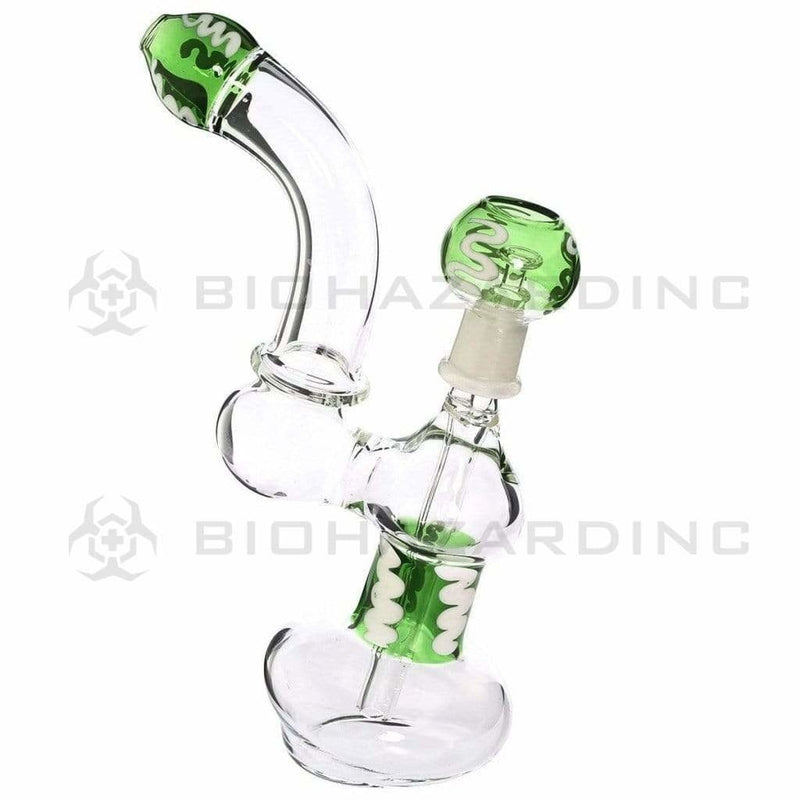 Biohazard Inc Glass Dab Rig 8" Dab Rig 14mm - Green