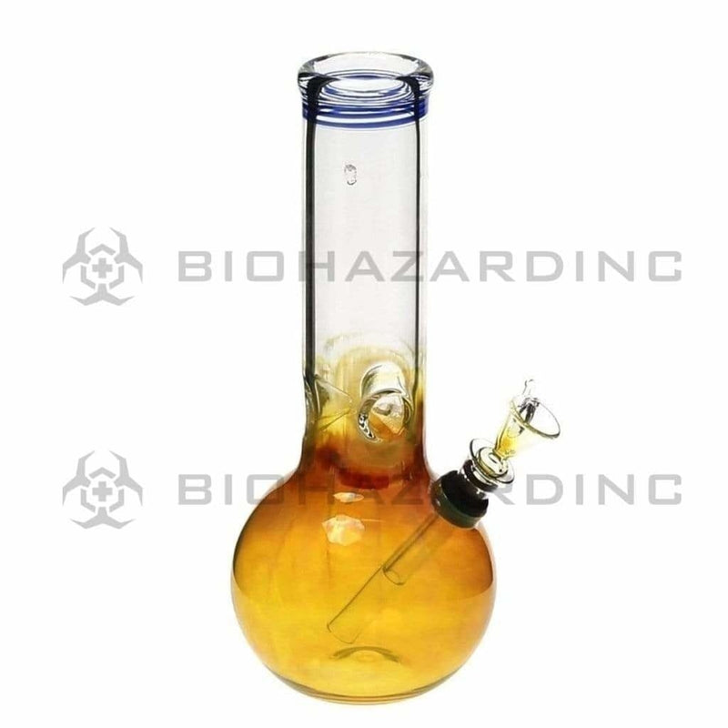 Biohazard Inc Glass Bong 8" Fumed Bubble Water Pipe w/ Slide