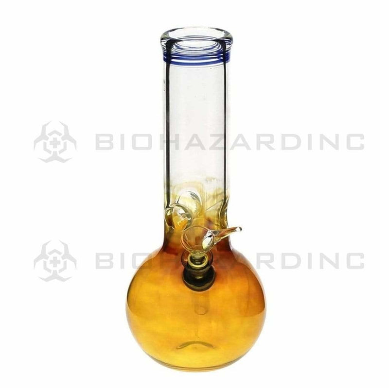 Biohazard Inc Glass Bong 8" Fumed Bubble Water Pipe w/ Slide