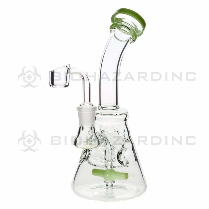 Biohazard Inc Glass Dab Rig 8" Spinner Banger Hanger Beaker w/ Banger - Slyme