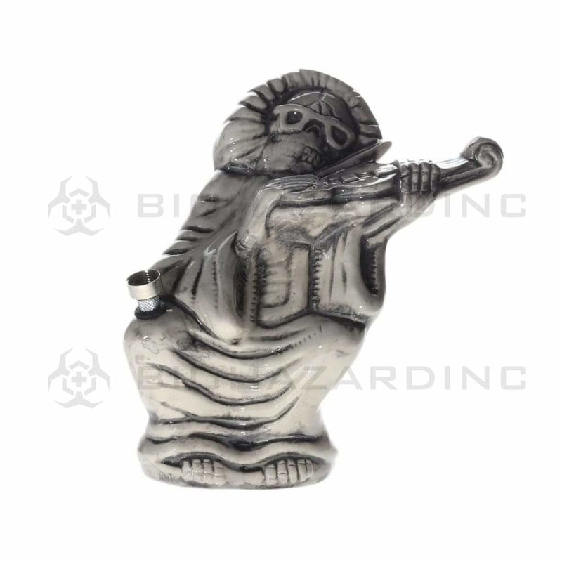 Biohazard Inc Ceramic Bong 8" The Skeleton Violinist Ceramic Water Pipe