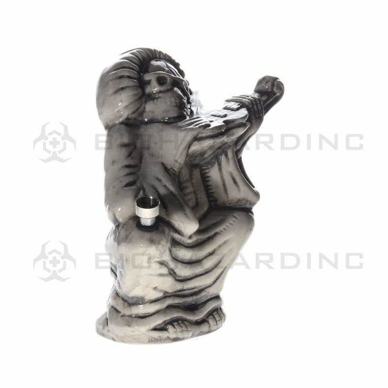 Biohazard Inc Ceramic Bong 8" The Skeleton Violinist Ceramic Water Pipe