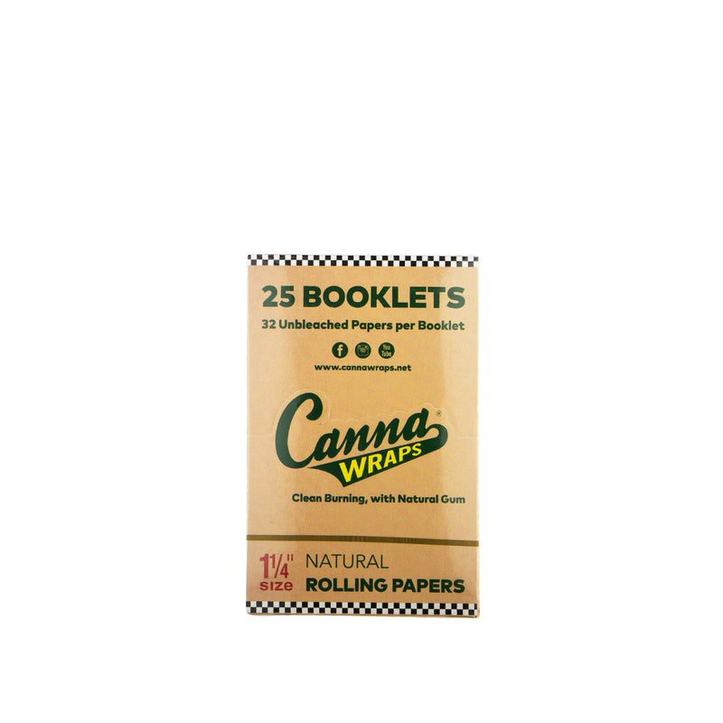 Cannawraps | Natural Rolling Papers 1 1/4 | 25 Count