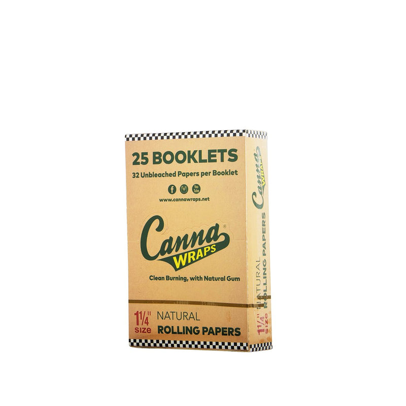 Cannawraps | Natural Rolling Papers 1 1/4 | 25 Count