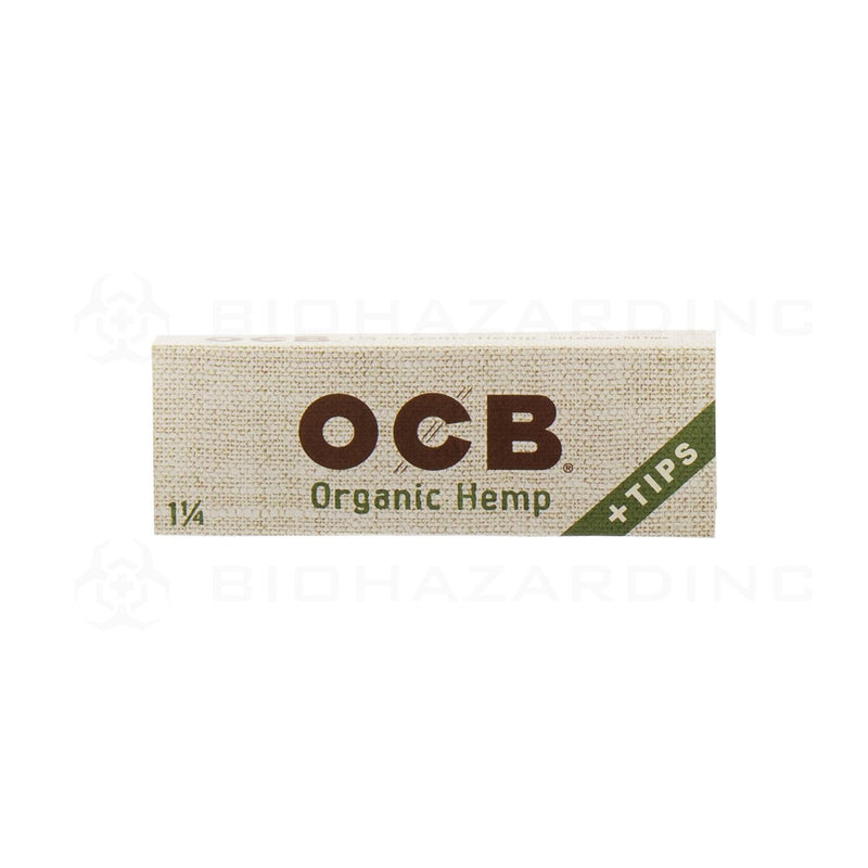 OCB® | Organic Hemp 1¼ Rolling Papers with Tips | 24 Count