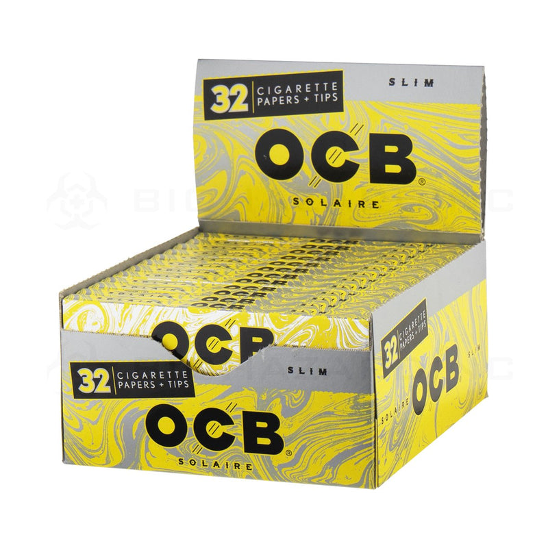 OCB® | Solaire King Slim Rolling Papers with Tips | 24 Count