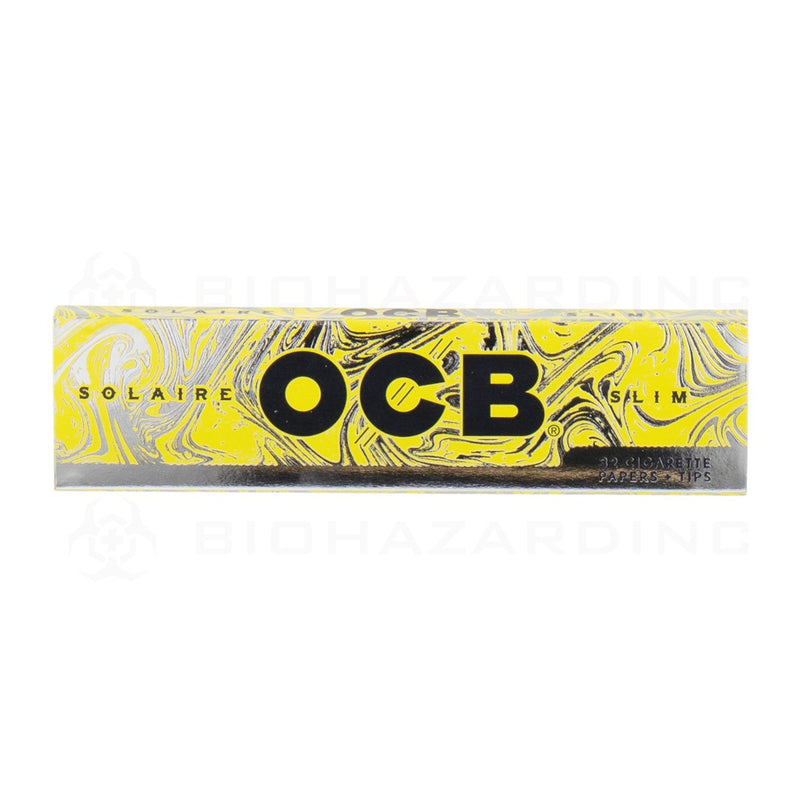 OCB® | Solaire King Slim Rolling Papers with Tips | 24 Count