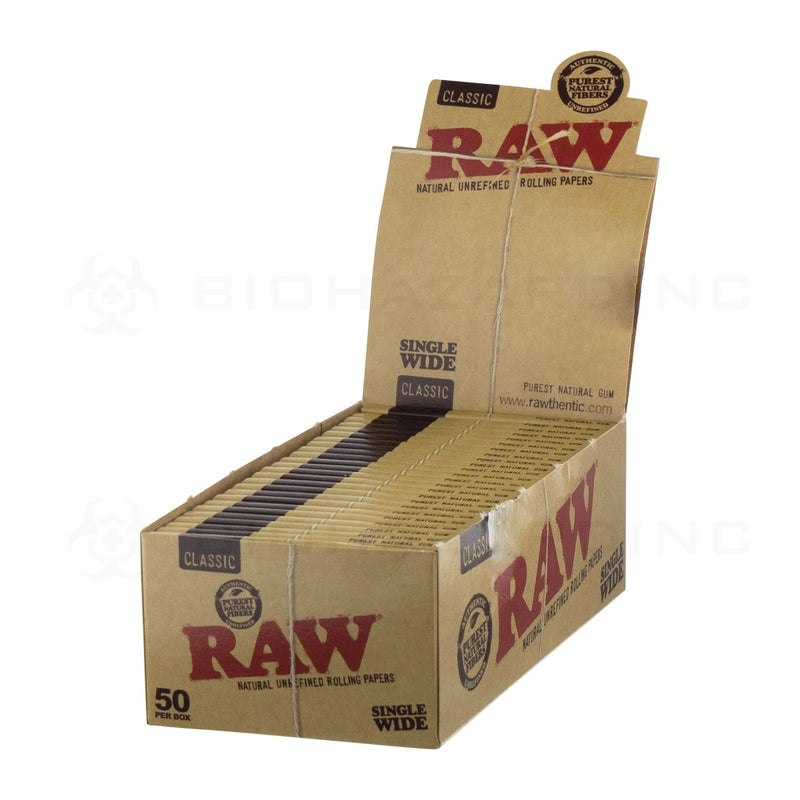 RAW® | Classic Rolling Papers Single Wide | 50 CT