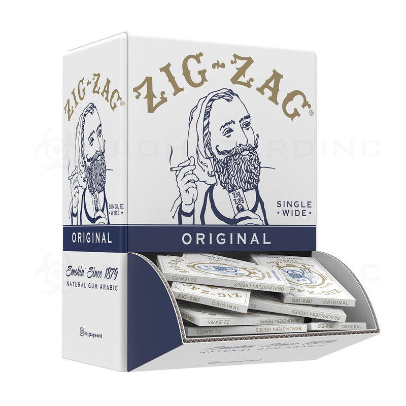 Zig-Zag® | Original White Papers 1¼ | 48 Count with Retail Display