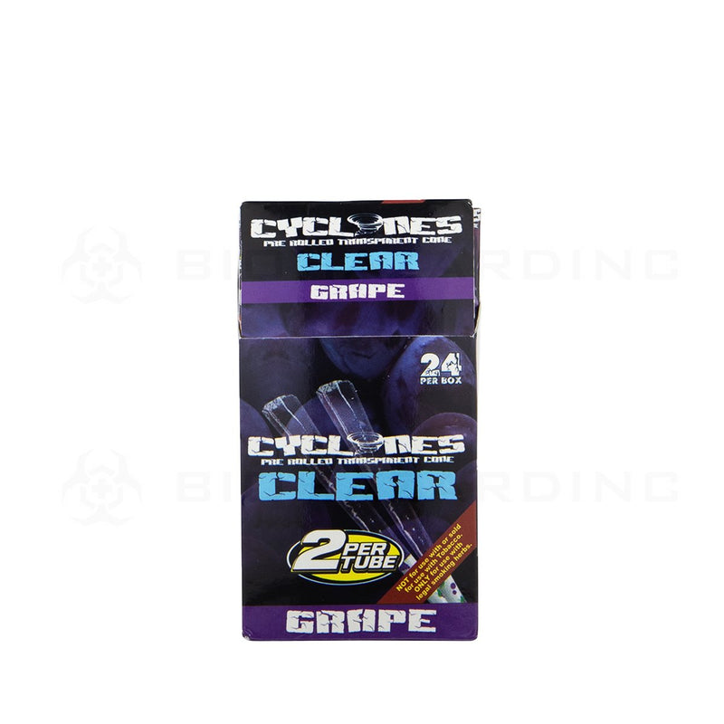 Cyclones | Pre Rolled Grape Clear Cones 2-packs | 24 CT