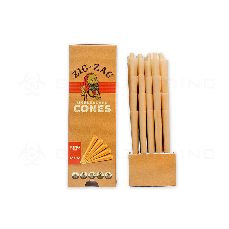 Zig-Zag® | Mini Bulk Unbleached Cones King Size | 50 Count