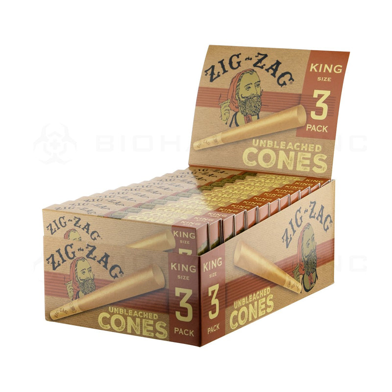 Zig-Zag® | Unbleached Cones King Size | 24 Count